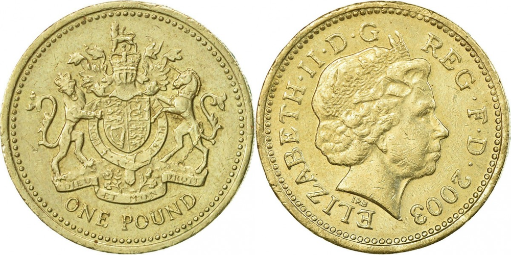 Великобритания 1 фунт, 2003 VF