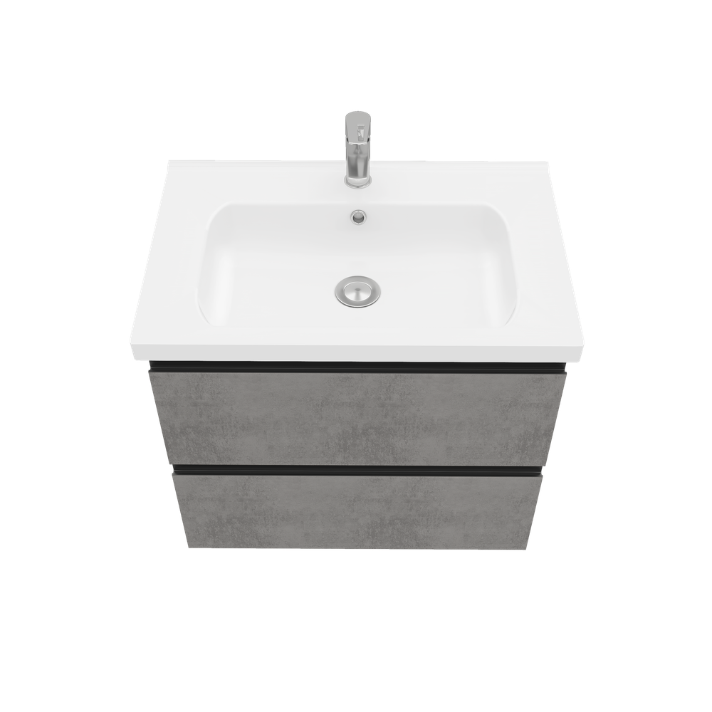 Тумба подвесная ELECTRA 70 под умыв-к Creavit Ideal 70, хромикс серебро, арт. LE-WCAB-70-123
