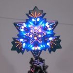 светодиодная макушка звезда на большую уличную елку "Северная Корона"