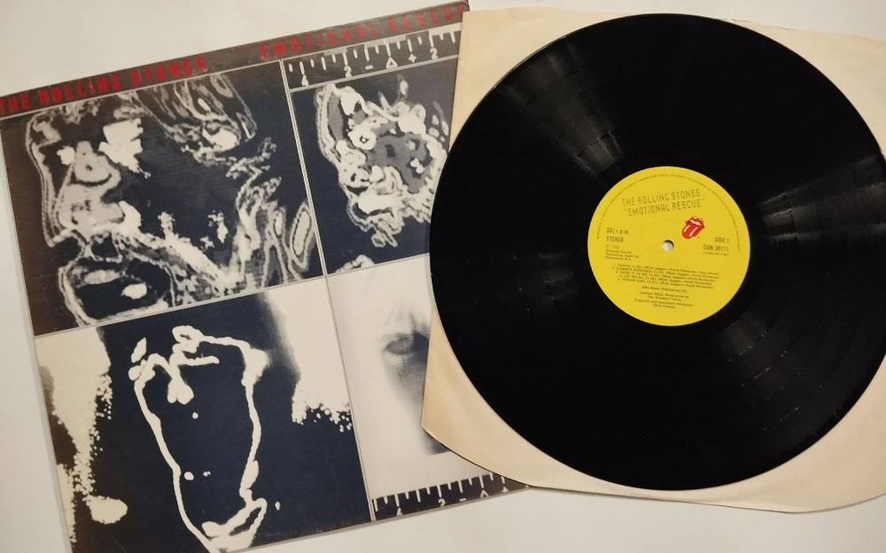 Винтажная виниловая пластинка LP The Rolling Stones Emotional Rescue (UK 1980)