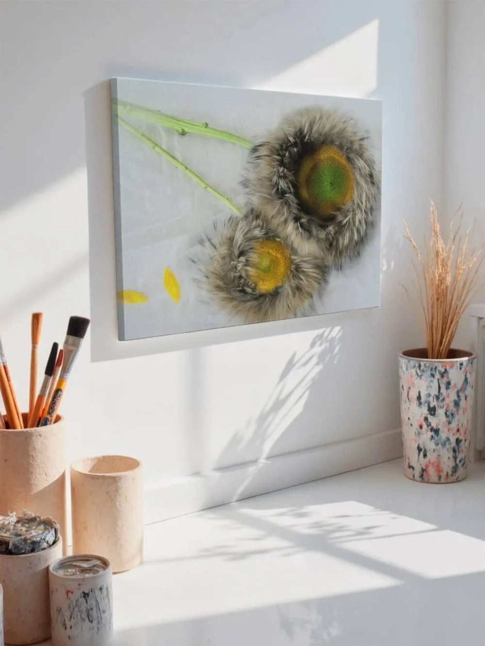 Картина на стену 40 X 50 Шерстяной цветок