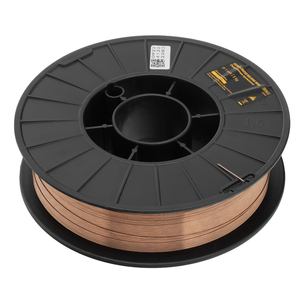 Омедненная проволока ER70S-6, диам. 1 мм, 5 кг, диам. катушки D200 Denzel