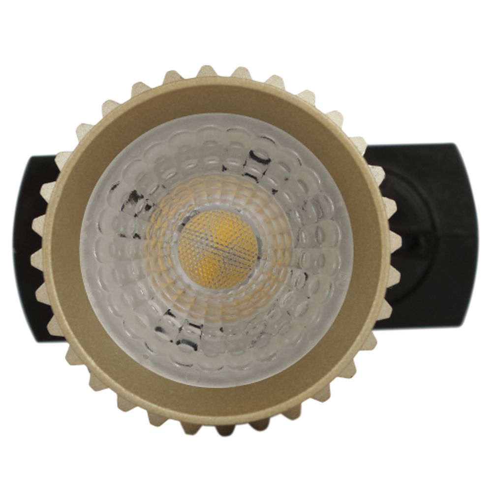 Трековый светильник однофазный ЭРА TR40-GU10 MG под лампу GU10 матовое золото | Однофазные светильники под лампу