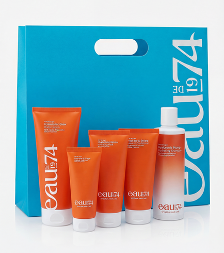 EAU de Capri Подарочный набор для волос и тела для всех видов кожи (шампунь, кондиционер, маска, крем-стайлинг, лосьон)