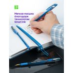 Ручка шариковая Berlingo "xGold" голубая, 0,7мм, игольчатый стержень, грип, 1шт