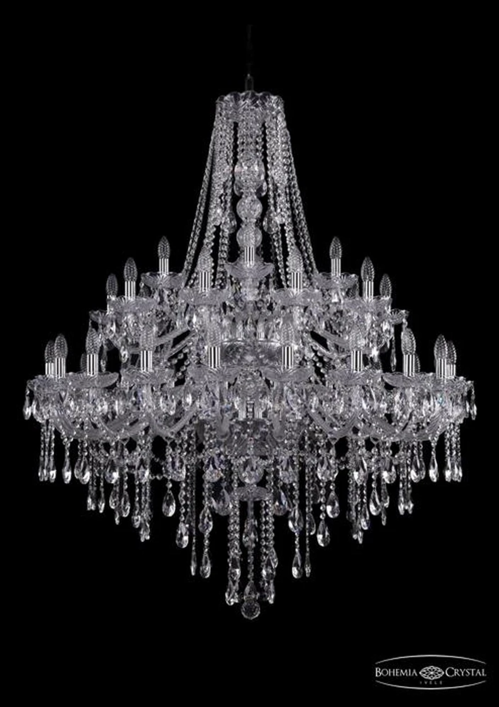 Подвесная люстра Bohemia Ivele 1415/20+10+5/400/2d/Ni