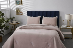 Покрывало 230x250 и 2 наволочки 50х70 Sofi De MarkO Наоми розовое