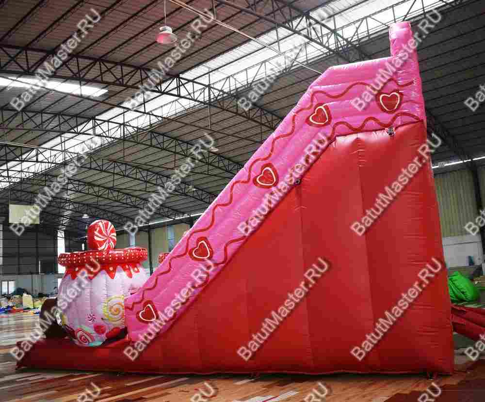 Надувная горка "Карамельная", 8*4*6 м