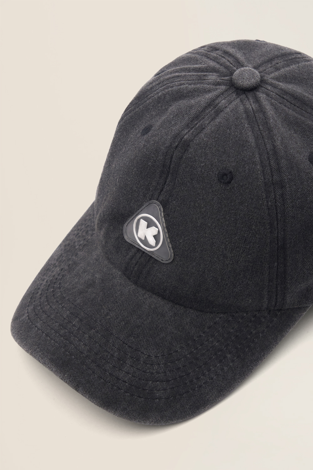 Кепка KUL'TURA "Logo K" Garment Dyed Черный