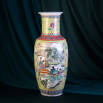 Парные вазы со сценами придворной жизни