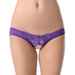 Стринги с доступом Purple Bow, 2XL