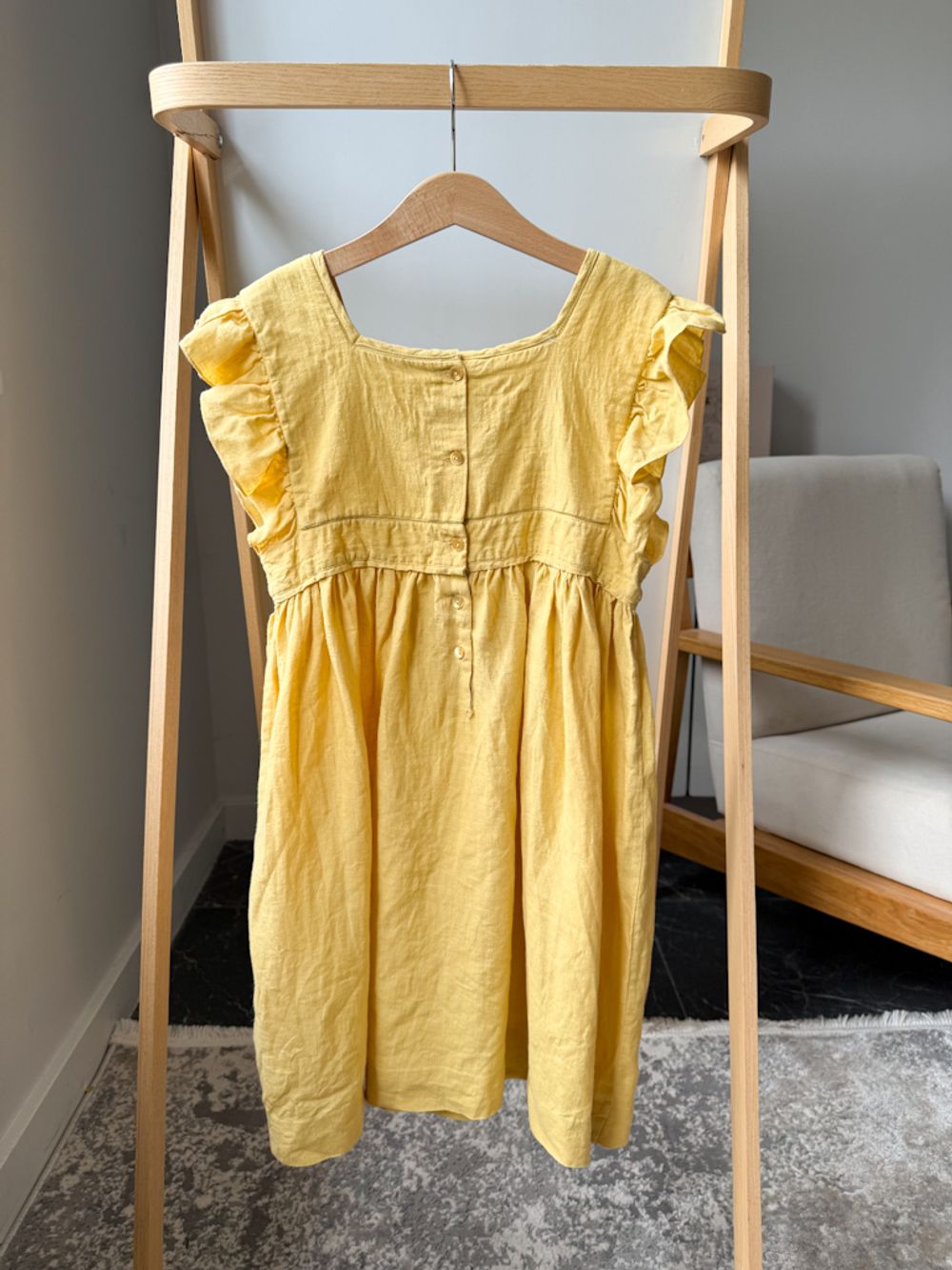 Льняное платье Bonpoint , 140