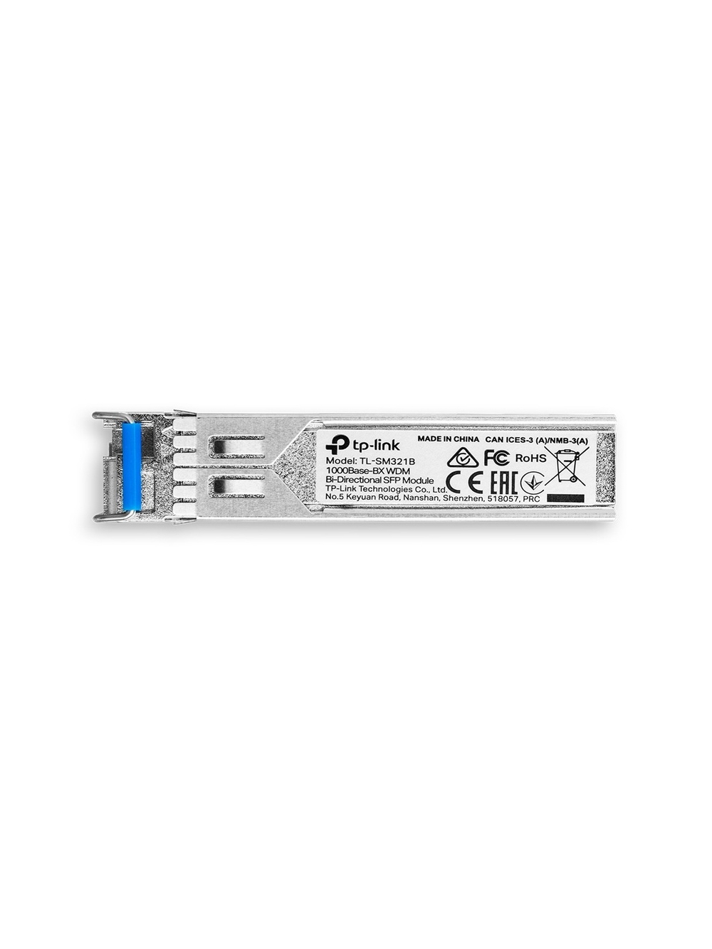TP-Link SM321B WDM SFP-трансивер, 1000Base-BX (Simplex LC), Tx: 1310нм, Rx: 1550нм, одномод, до 20км