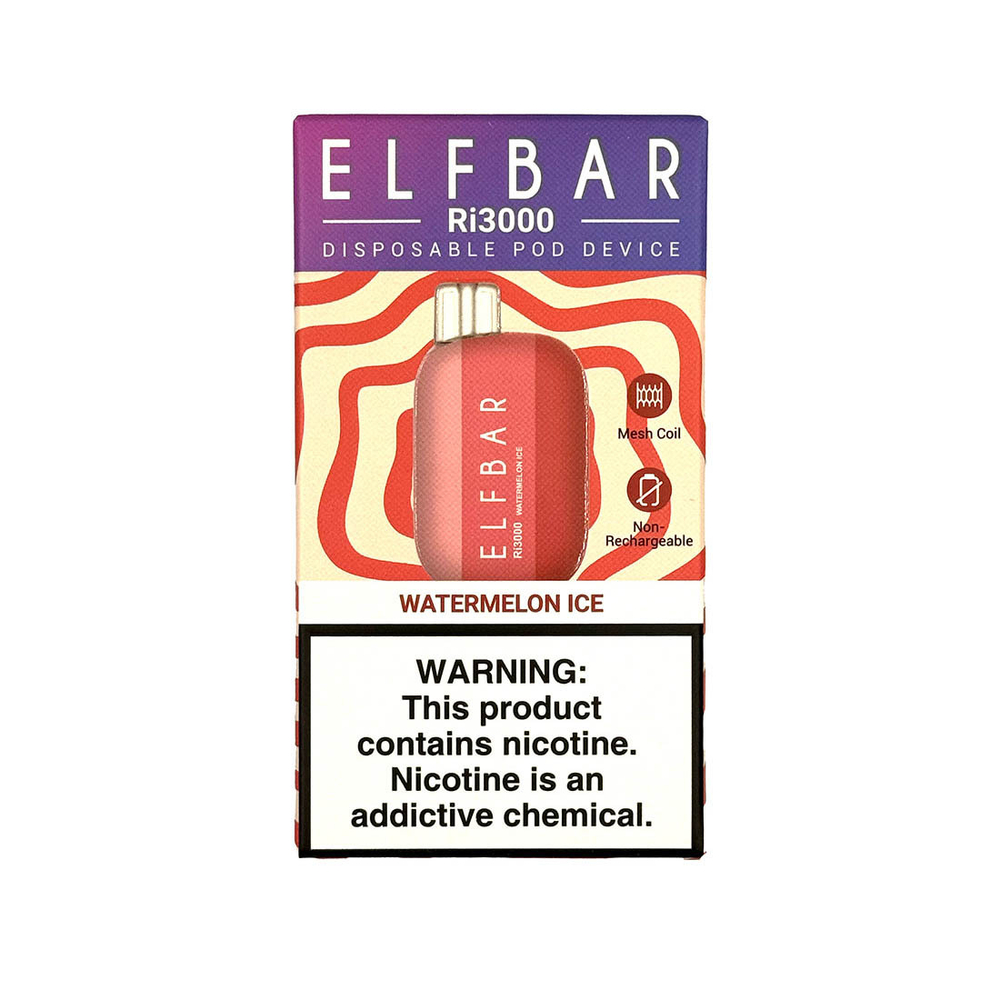 ELF BAR Ri3000 - Watermelon Ice (5% nic)