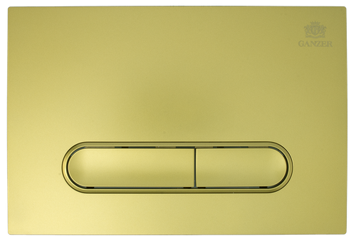 Кнопка для инсталляции с ПЛОСК. клав. (МАТ. ЗОЛОТО)  GANZER  (24/1шт)