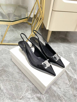 Женские туфли Celine черного цвета без задника