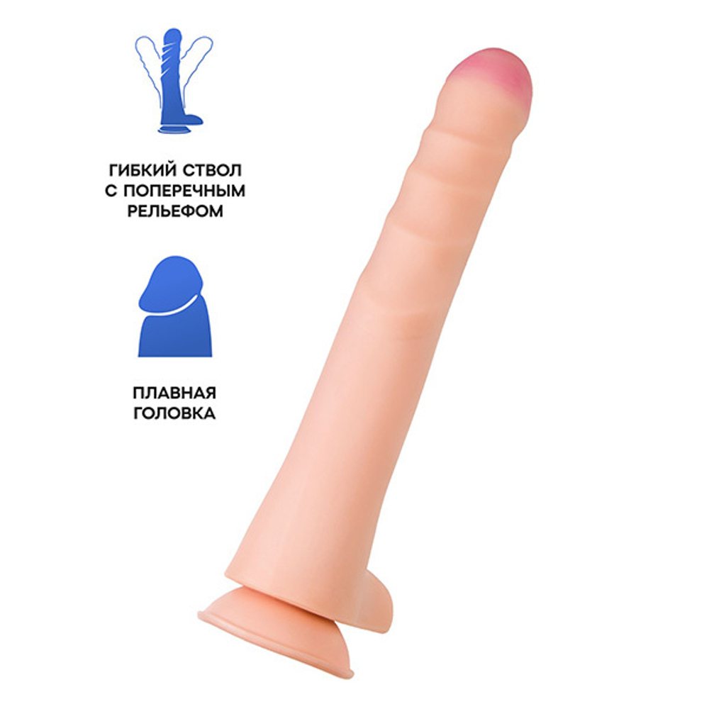 Телесный фаллоимитатор-гигант 38см ToyFa RealStick Brutal Chiron 822013