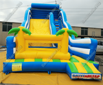Большой надувной батут-горка "Волна - 2" 10*5*8 м