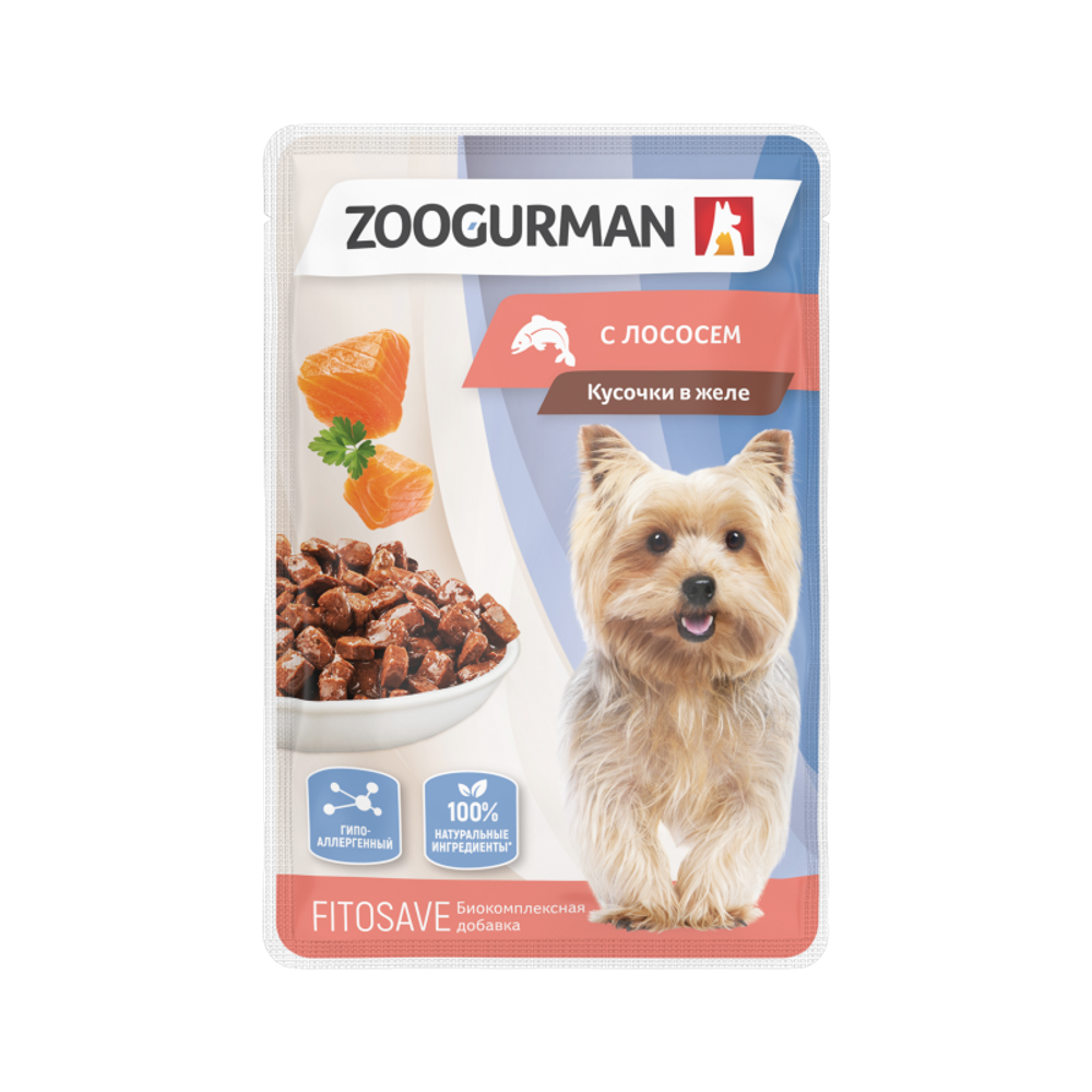 Зоогурман корм консервированный для собак в пауче
