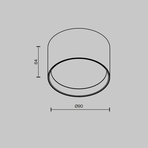 Потолочный светильник Maytoni Technical Ceiling Glare C127CL-L7W4K-W