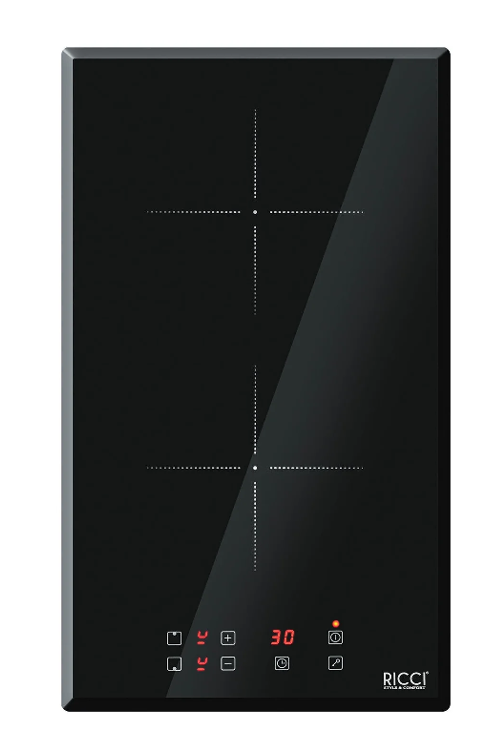 Двухкомфорочная индукционная варочная панель RICCI DCL-A23502B, черный