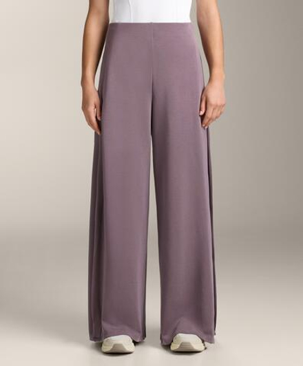 OYSHO Широкие брюки мягкие на ощупь с боковой складкой и модалом, сиренево-серый