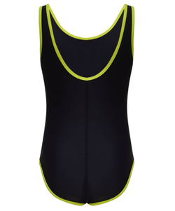 Купальник для плавания Edge Black/Lime, полиамид, детский