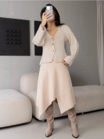 Юбка замшевая трапеция миди