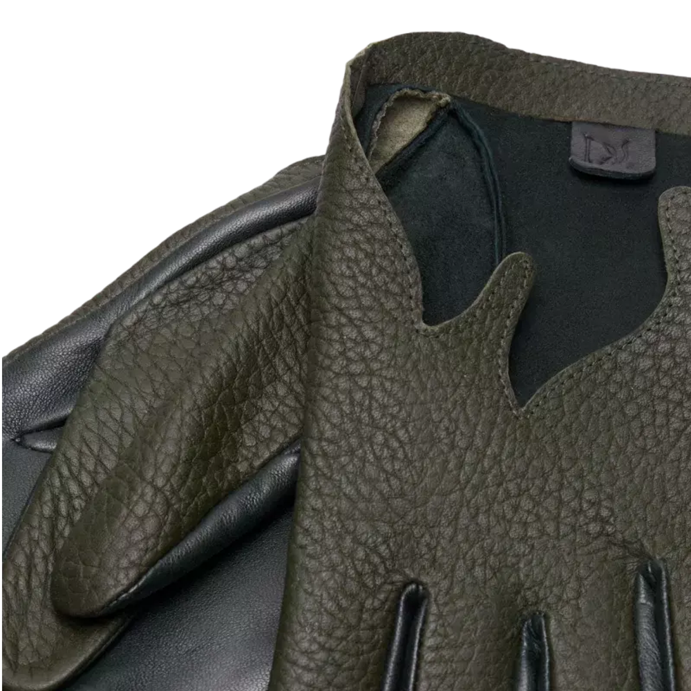 Перчатки укороченные с узорным вырезом