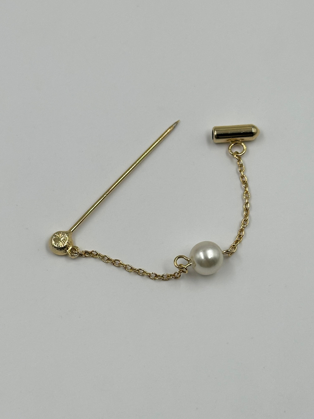 Брошь булавка с «жемчугом»