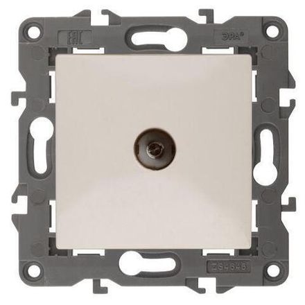 Розетка телевизионная проходная TV Elegance 14-3102-02 IP20 сл. кость Эра Б0034297