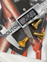 Пуговицы Скиап. в форме носа золотистые