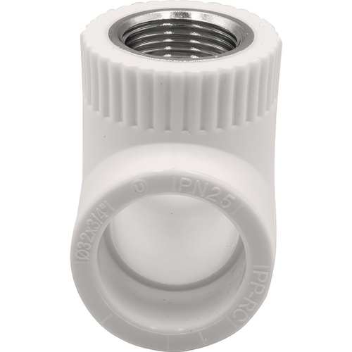 Тройник THERMOLIGHT комбинированный PP-R ВР 32х1х32 белый (10/60)