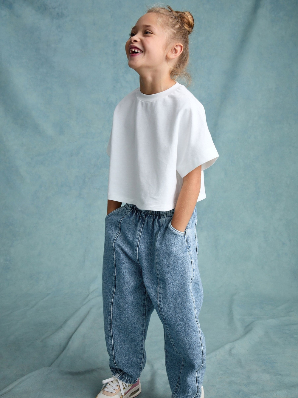 Джинсы для девочки Next E41-666, Синий