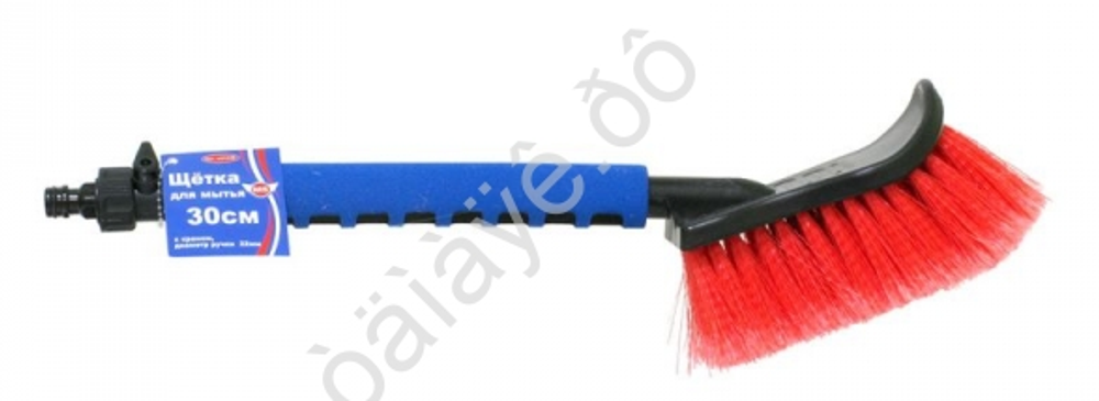 Щетка для мойки авто под шланг 30см,диам.22мм с краном "М5" (м21030)