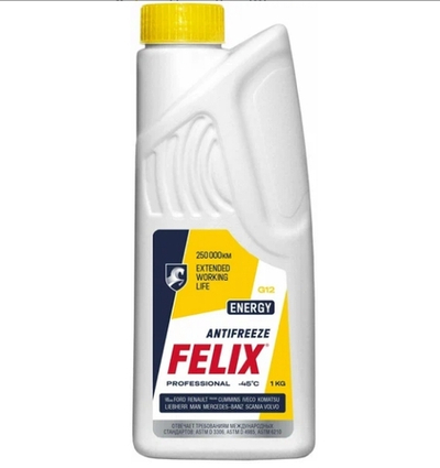Антифриз Felix желтый 1 кг G12+