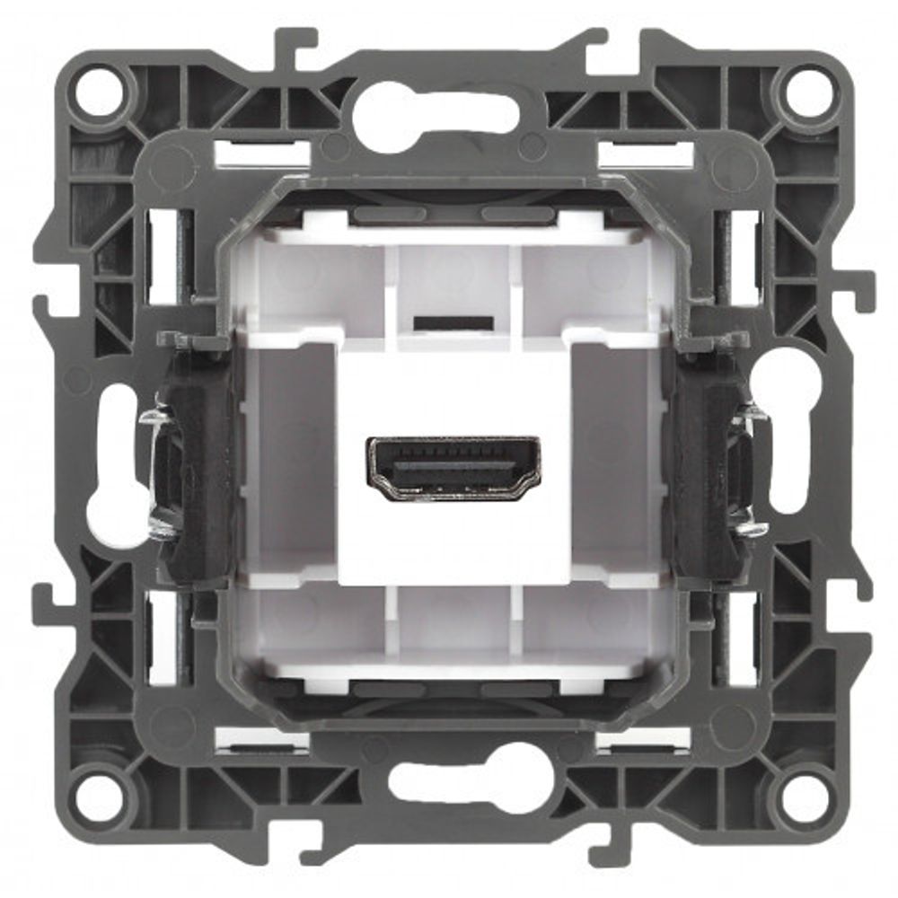 12-3114-03 ЭРА Розетка HDMI, IP20, Эра12, алюминий