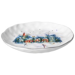 ТАРЕЛКА ОБЕДЕННАЯ AGNESS "С НОВЫМ ГОДОМ!" 28*4 СМ