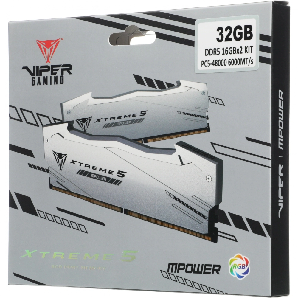 Оперативная память Patriot Viper XTREME DDR5 DIMM MPOWER 32GB 6000MHz KIT 2*16GB