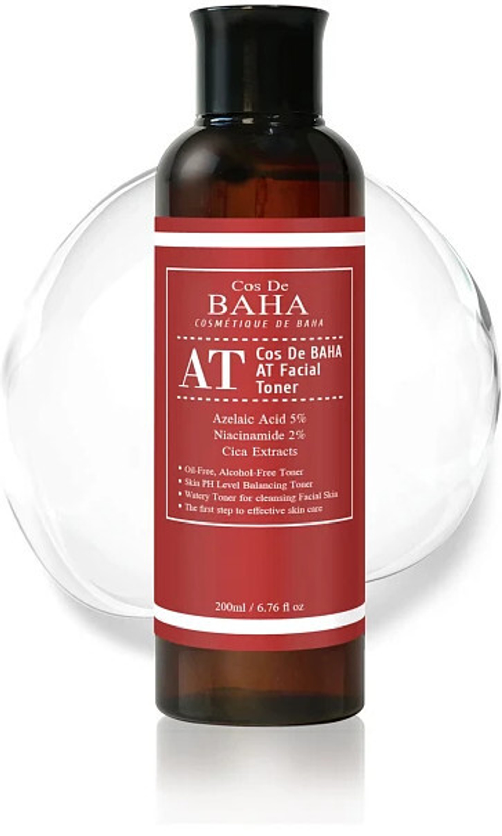 Тонер с азелаиновой кислотой Cos De Baha AT Facial Toner, 200 мл