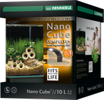 Dennerle NanoCube Complete Plus Style - Нано-аквариум с расширенным комплектом для установки и светильником Nano Style S, 10 л