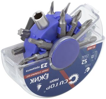 Набор бит в пластиковом боксе "Ёжик", Cutop profi, 23 предмета