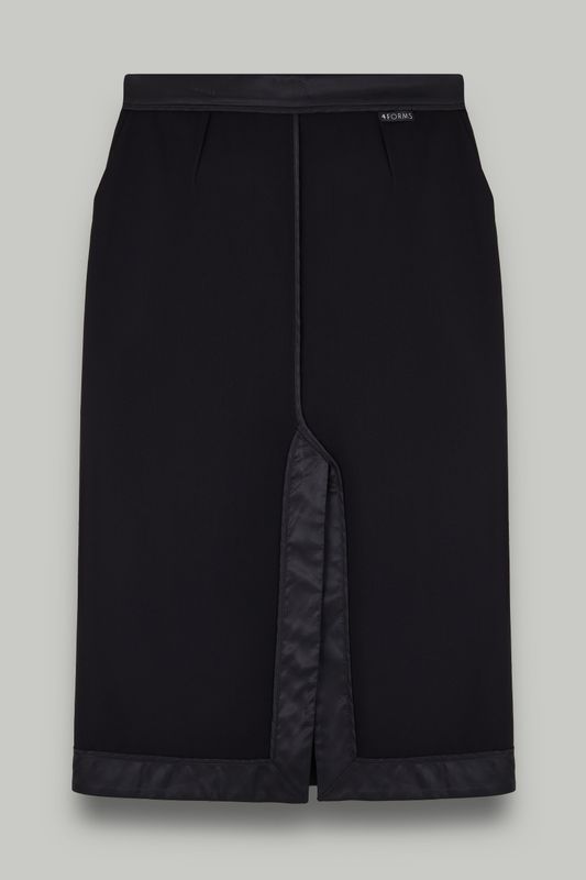 Юбка прямая "Inside out", черный
