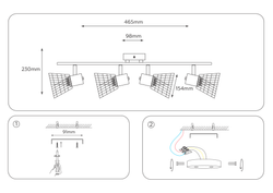 Ambrella Настенно-потолочный спот в стиле лофт Loft TR8603