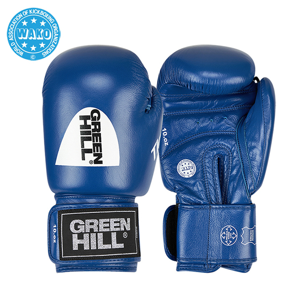 BGT-2010w Боксерские перчатки TIGER WAKO Approved синие