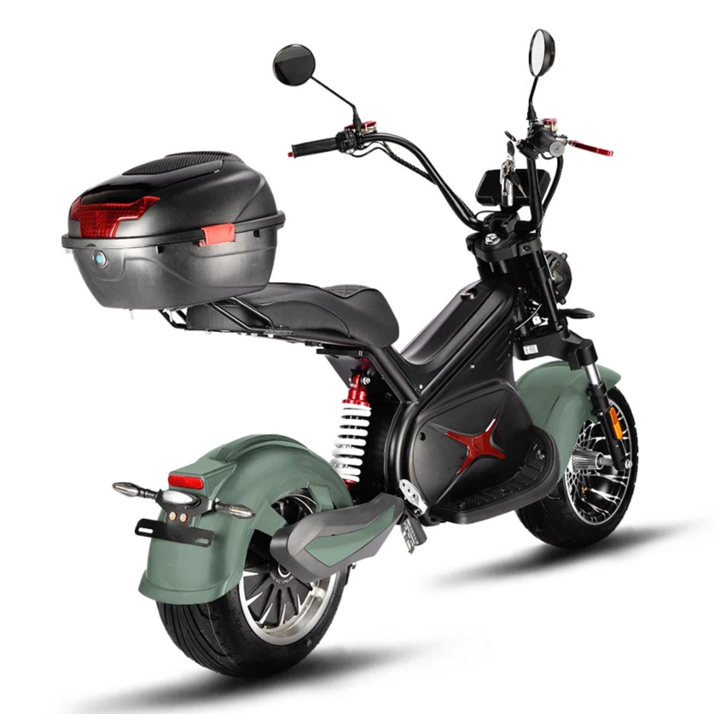 Электроскутер CityCoco WHITE SIBERIA BLACK SEA (GREEN) 5000W