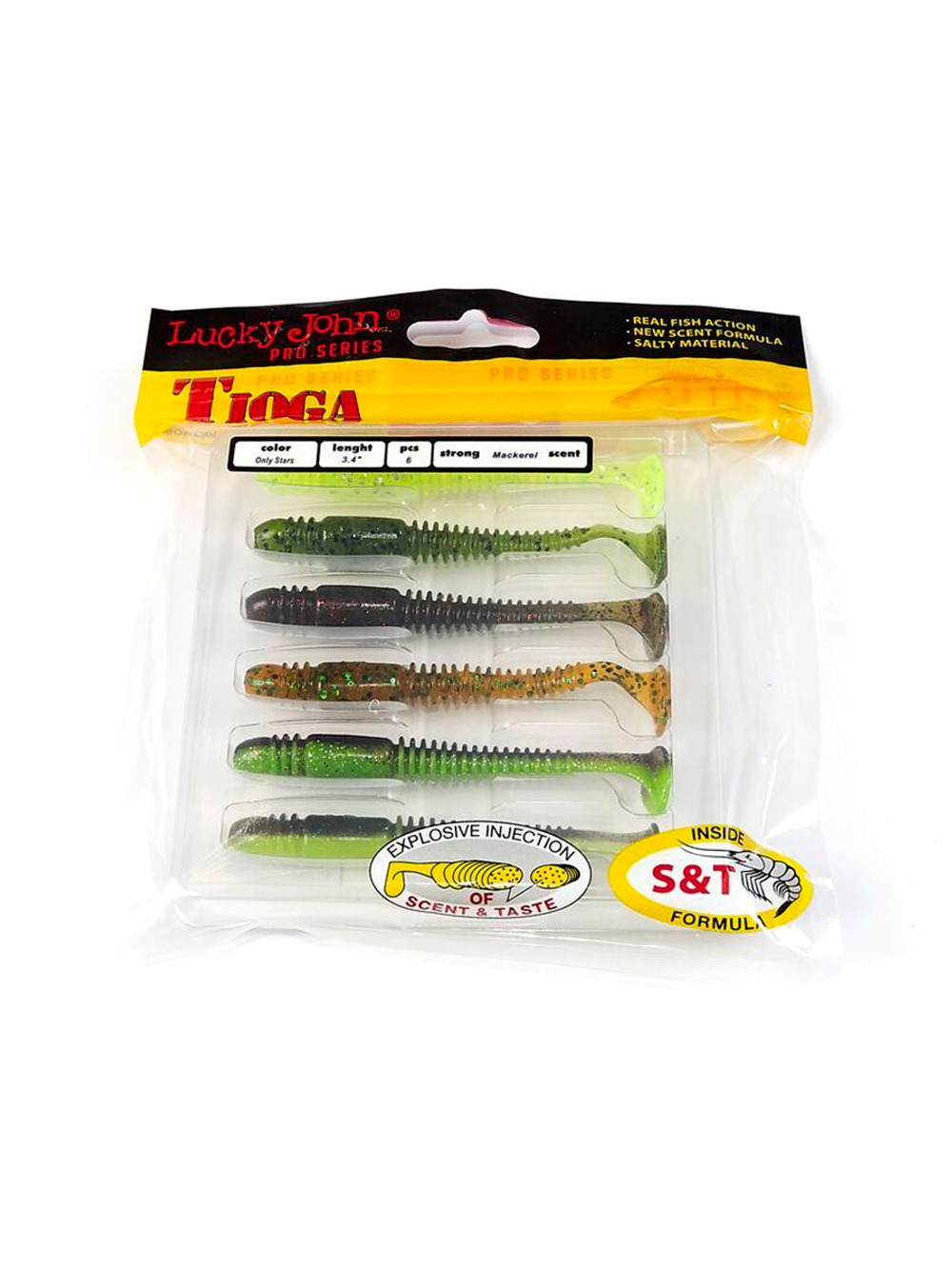 Виброхвосты съедобные LJ Pro Series TIOGA 3.9in (10.00)/T18 5 шт. в упак.