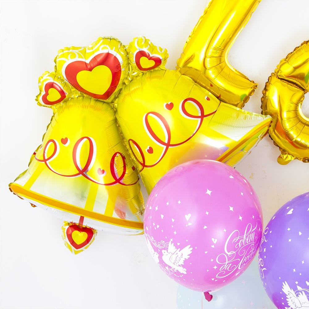 Шар (35"/89 см) Фигура, Колокольчики 1 шт.