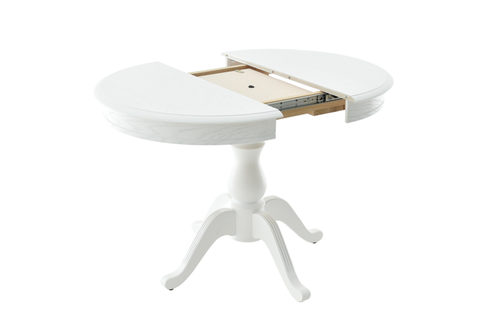 Стол Аврора Фабрицио D 82, Эмаль белая