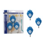 Набор крючков "Улыбка" 3 шт. с клейкой основой